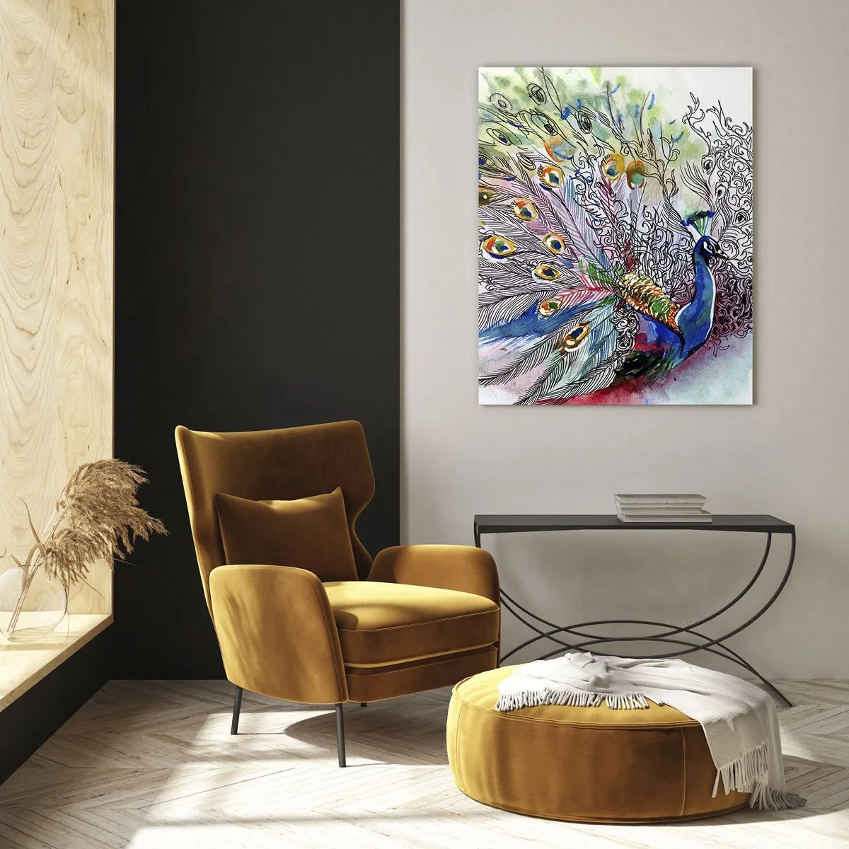 Schilderen op glas - Met trots tegen grijs - 70x100 cm