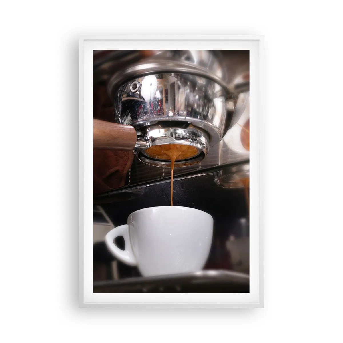 Poster in een witte lijst - Goede tijd van de dag - 61x91 cm