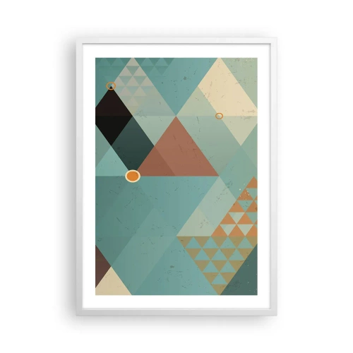 Poster in een witte lijst - Eenheid van veelheid, veelheid van eenheid - 50x70 cm