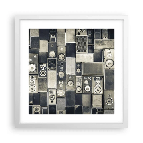 Poster in een witte lijst - En alles is goed - 40x40 cm