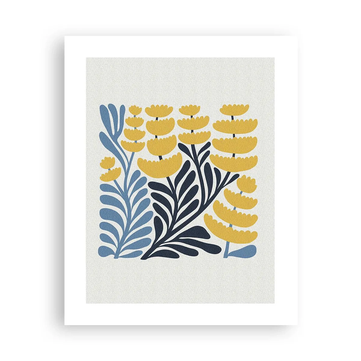 Poster - Zonnig bloembed - 40x50 cm