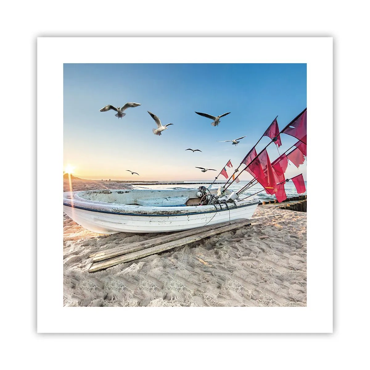 Poster - Een welverdiende rust - 40x40 cm