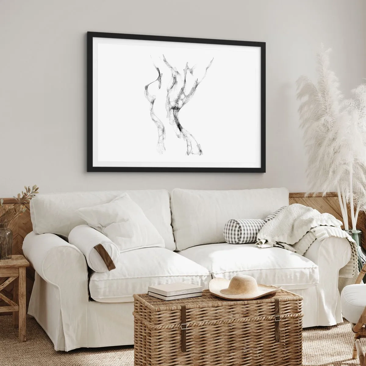 Poster in een zwarte lijst - Mooi en sterk - 70x50 cm