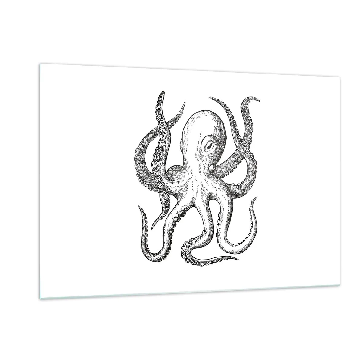 Schilderen op glas - Dansend met de golven - 120x80 cm