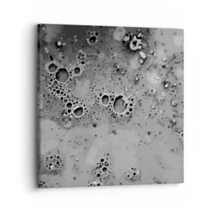 Schilderen op canvas - Als een maanlandschap - 30x30 cm