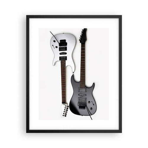 Poster in een zwarte lijst - Harmonie van vormen - 40x50 cm
