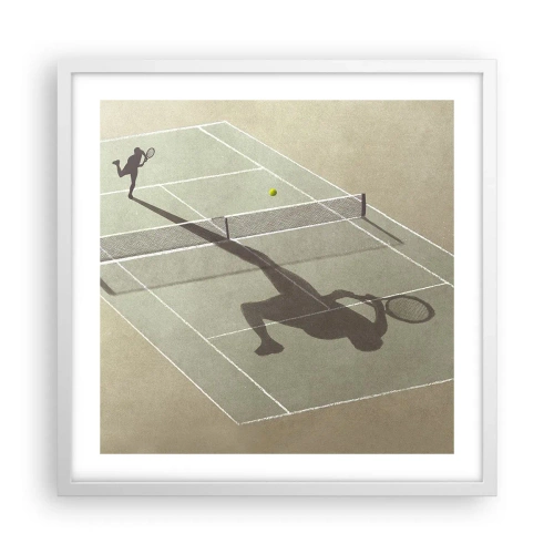 Poster in een witte lijst - Jezelf overwinnen - 50x50 cm