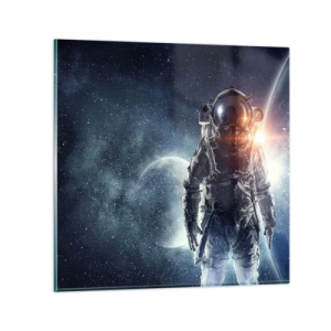 Schilderen op glas - Ruimte avontuur - 30x30 cm