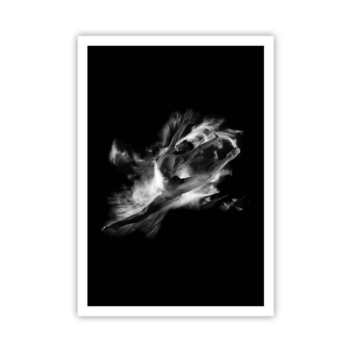 Poster - Vast tijdens de vlucht - 70x100 cm