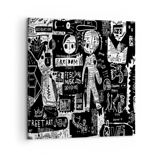 Schilderen op canvas - Geestelijke jeugd van wet en vreugde - 50x50 cm