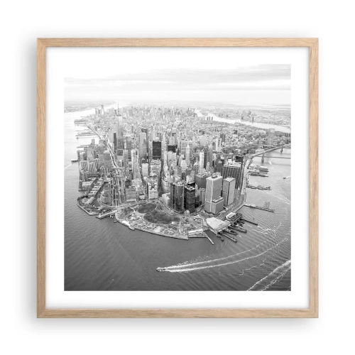 Een poster in een licht eiken lijst - Hoe niet lief te hebben? - 50x50 cm