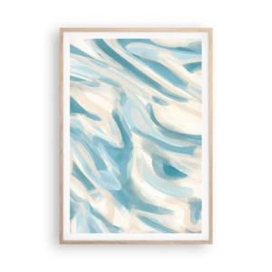 Een poster in een licht eiken lijst - Lente briesjes - 70x100 cm