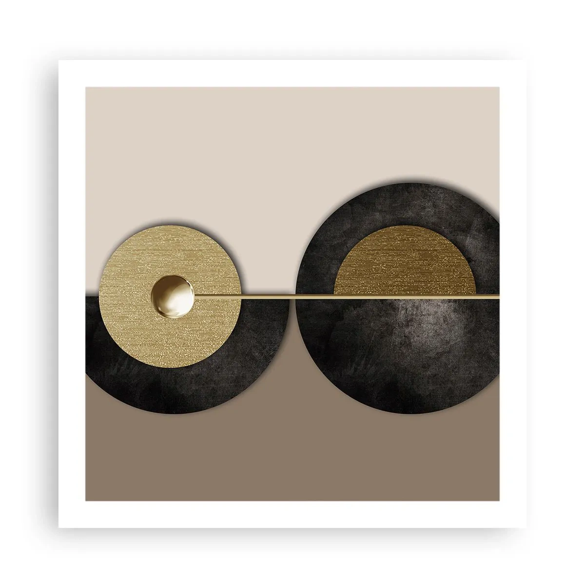 Poster - Variaties rond de cirkel - 60x60 cm