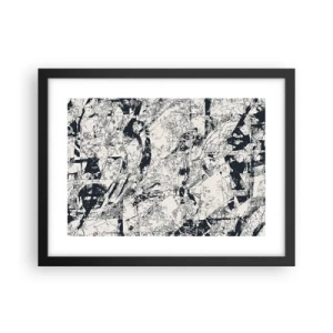 Poster in een zwarte lijst - Interpenetratie van tegenstellingen - 40x30 cm