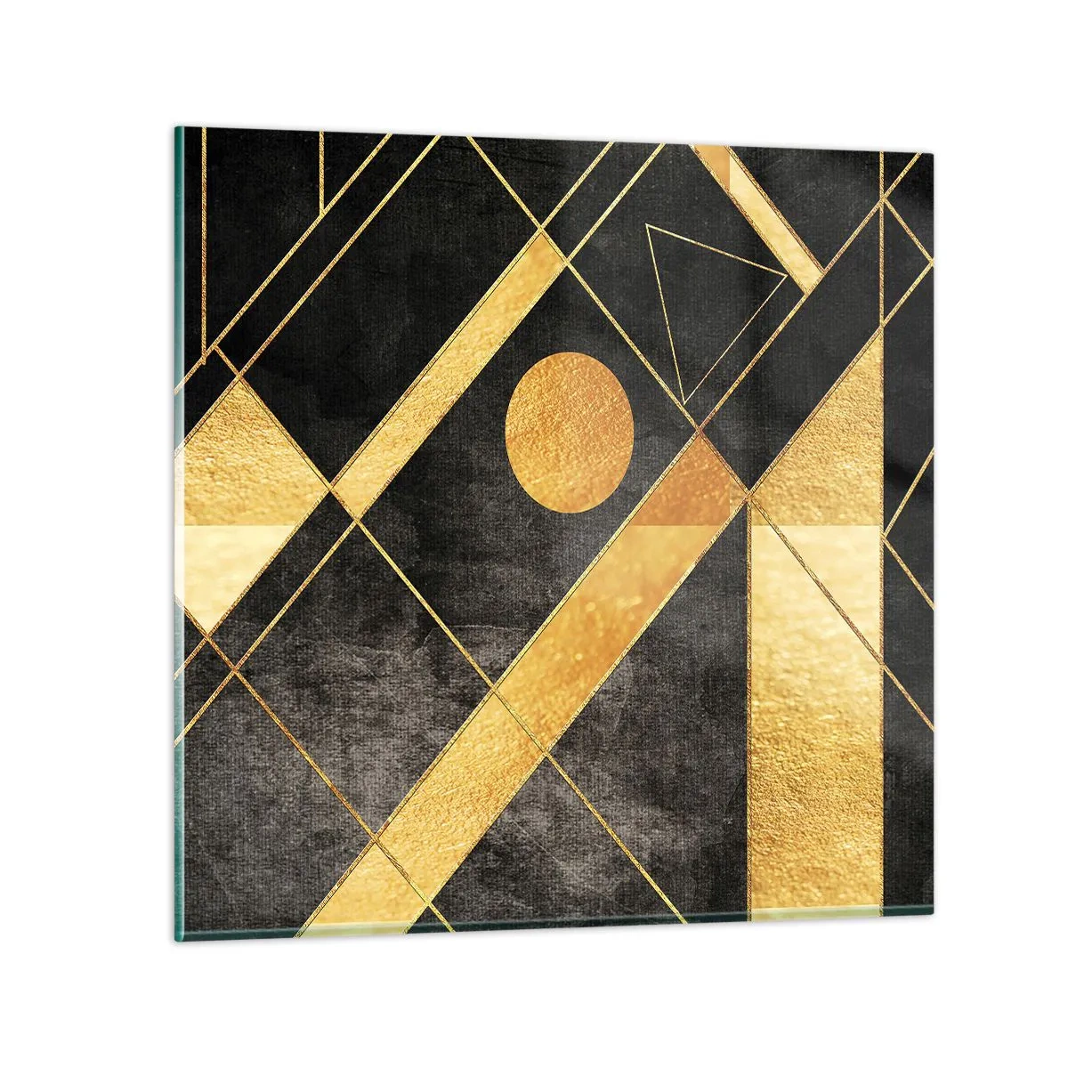 Schilderen op glas - De zon van de woestijn - 70x70 cm