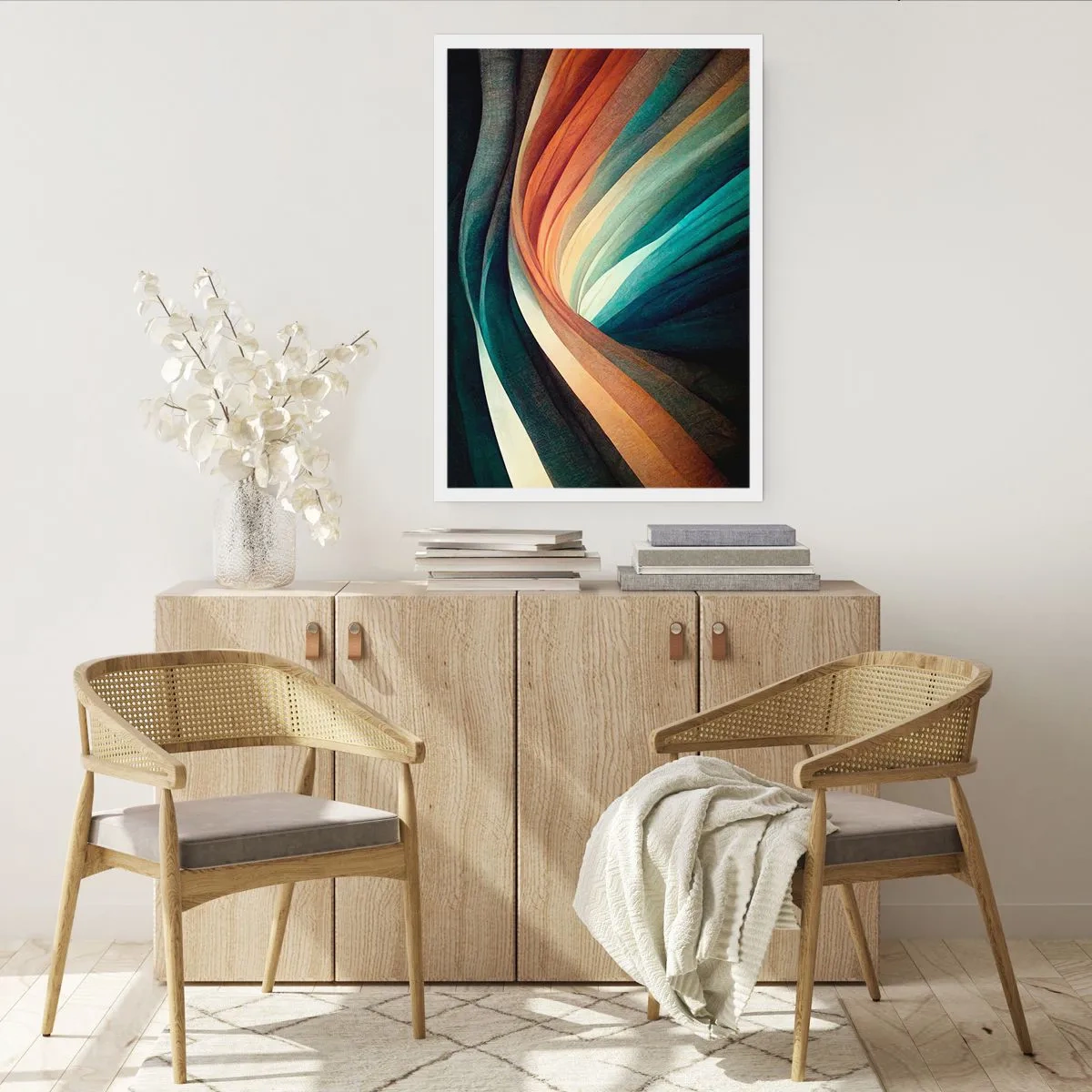 Poster - Geweven uit kleuren - 70x100 cm