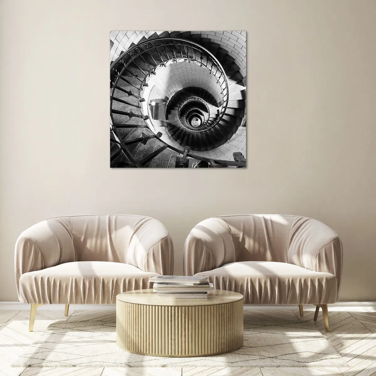 Schilderen op glas - Hoger en hoger - 50x50 cm