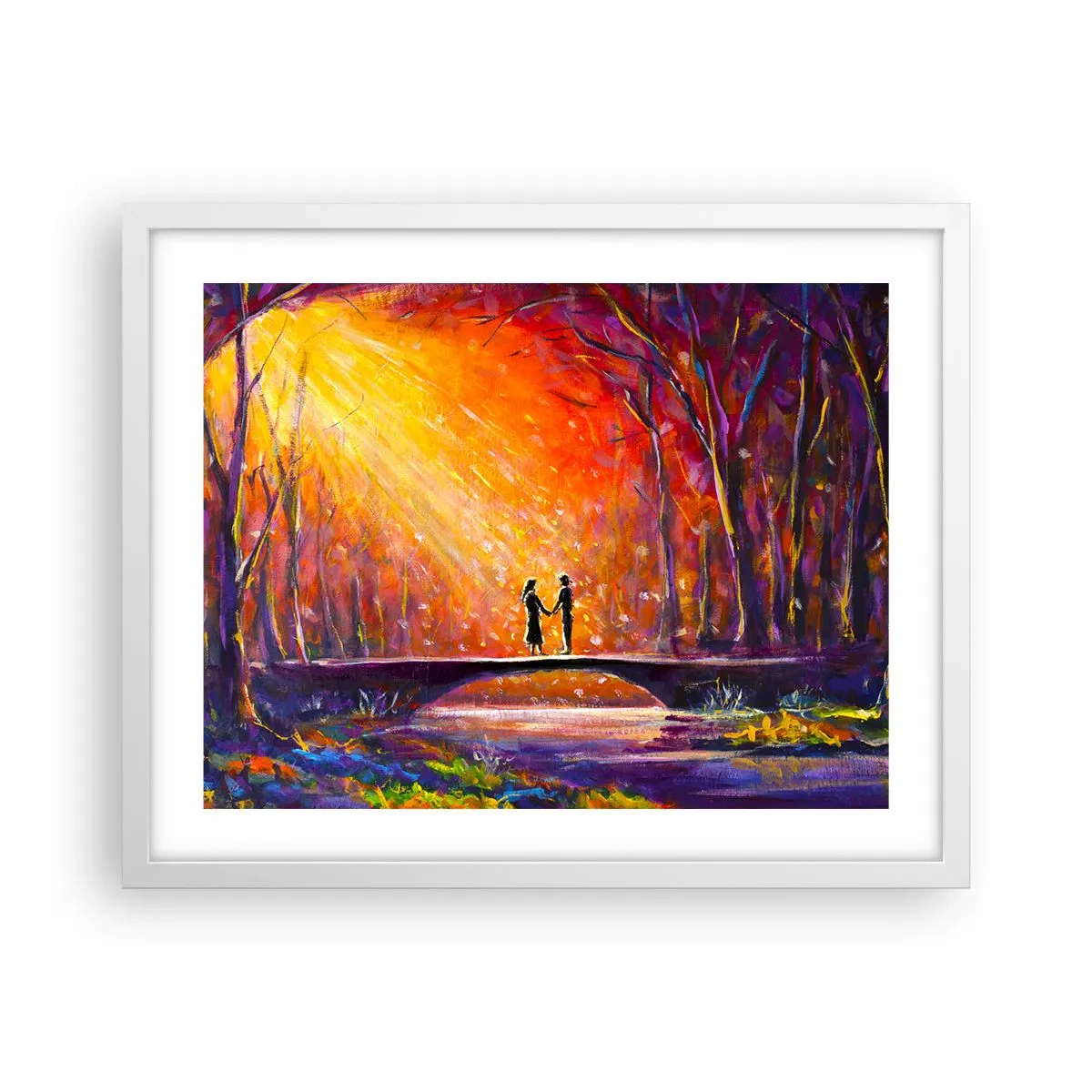 Poster in een witte lijst - De hemel houdt ook van hen - 50x40 cm