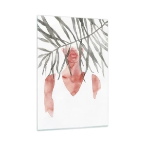 Schilderen op glas - Vrouwe van de tropen - 80x120 cm