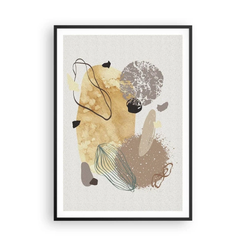 Poster in een zwarte lijst - Toegepaste plumcologie - 70x100 cm