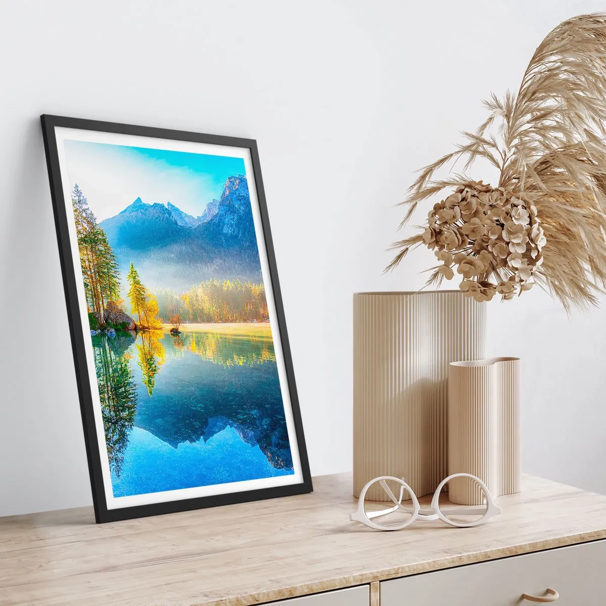 Poster in een zwarte lijst - Majesteit en zoetheid - 40x50 cm