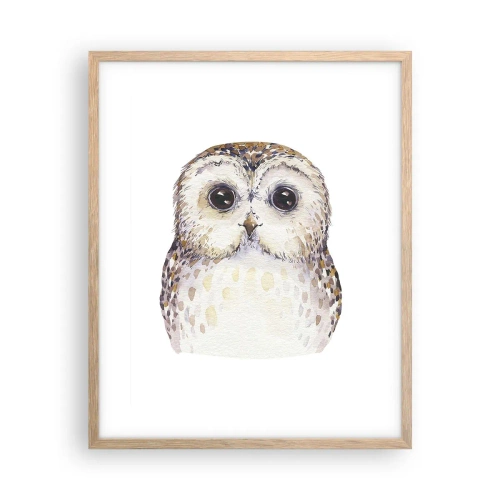 Een poster in een licht eiken lijst - Kijk in mijn ogen - 40x50 cm