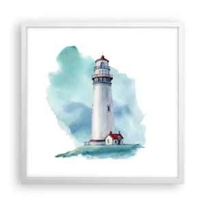 Poster in een witte lijst - Blue's zachtaardige zus - 50x50 cm