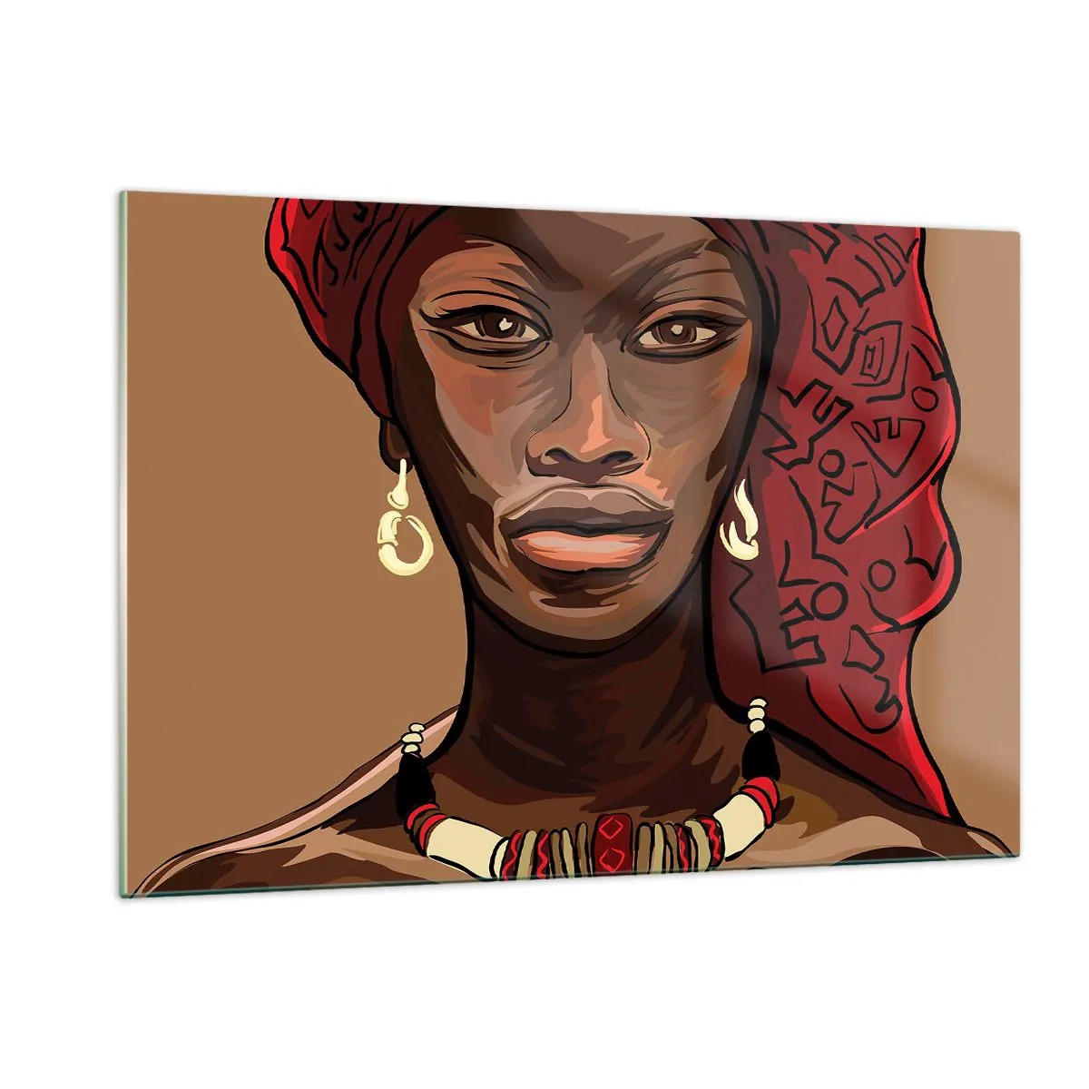 Schilderen op glas - Ebbenhouten Venus - 120x80 cm