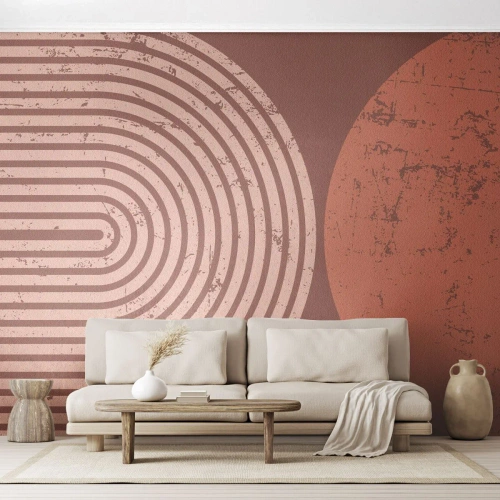 Fotobehang Premium Sand - Een nauwe band - Minimalisme, Modern, Abstractie - 300x210 cm