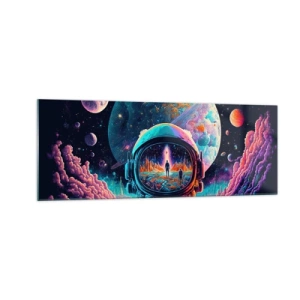 Schilderen op glas - Filosofen hebben er niet van gedroomd - 140x50 cm