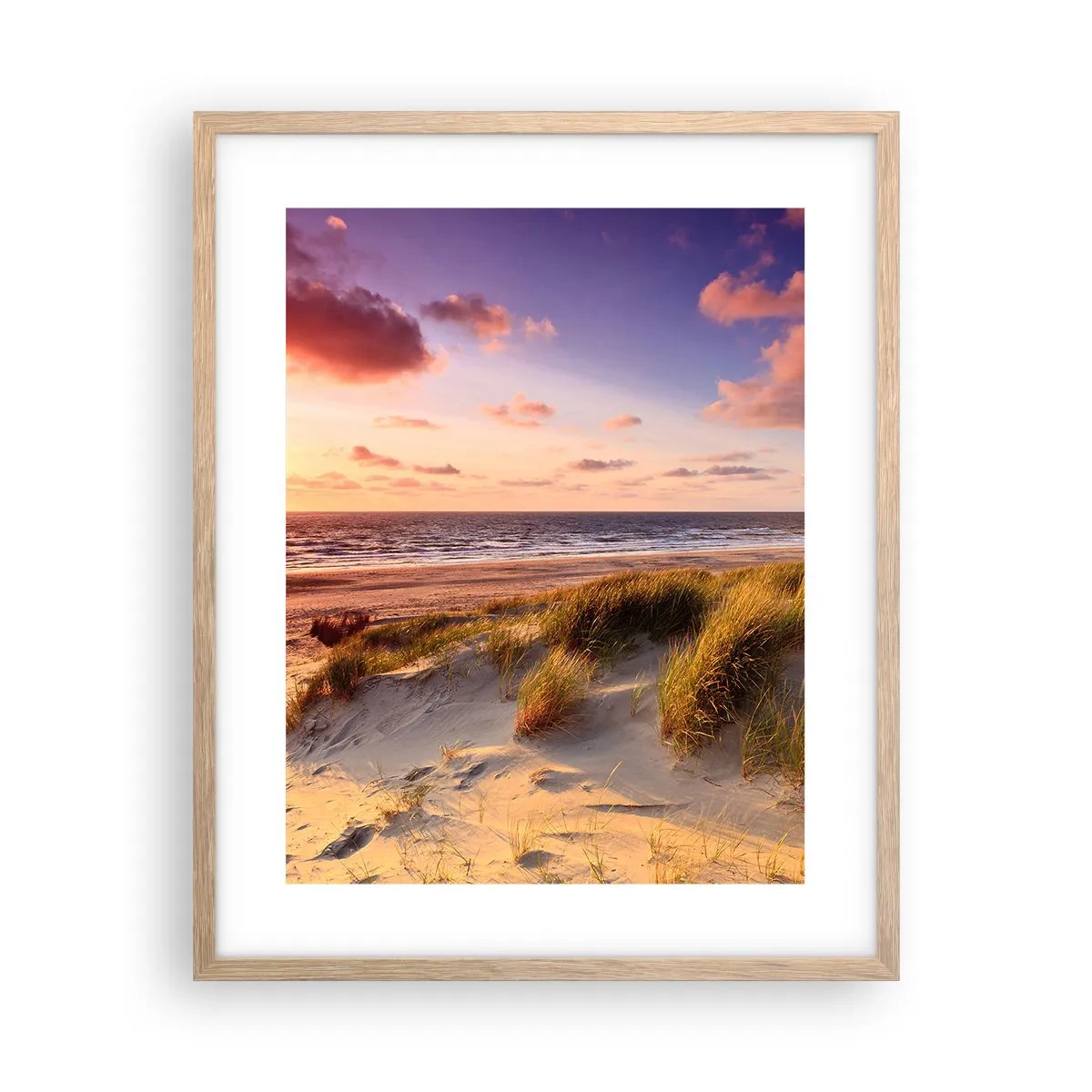 Een poster in een licht eiken lijst - De lucht ruikt al in de zomer - 40x50 cm