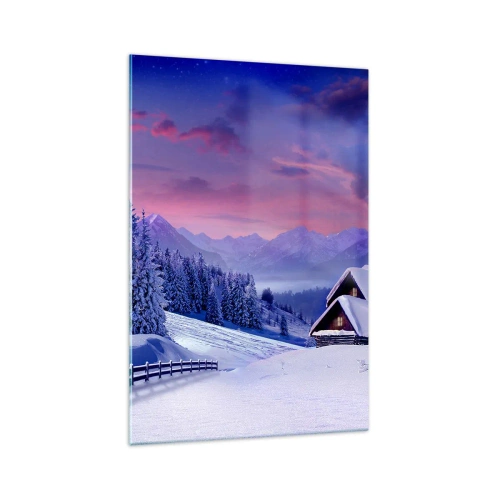 Schilderen op glas - Stille nacht - 70x100 cm