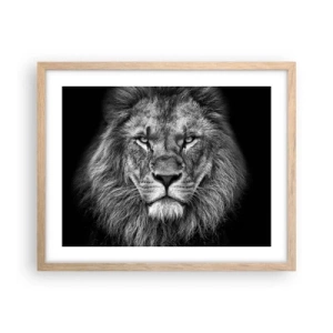 Een poster in een licht eiken lijst - In een kroningskleed - 50x40 cm