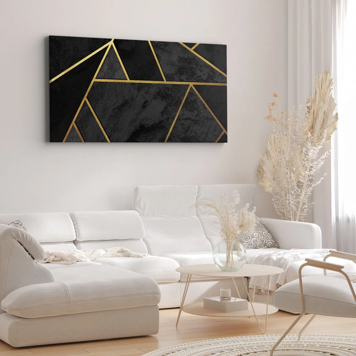 Schilderen op canvas - Duisternis en glans - 140x50 cm