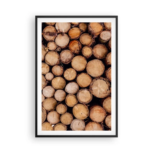 Poster in een zwarte lijst - Een nieuw begin - 61x91 cm