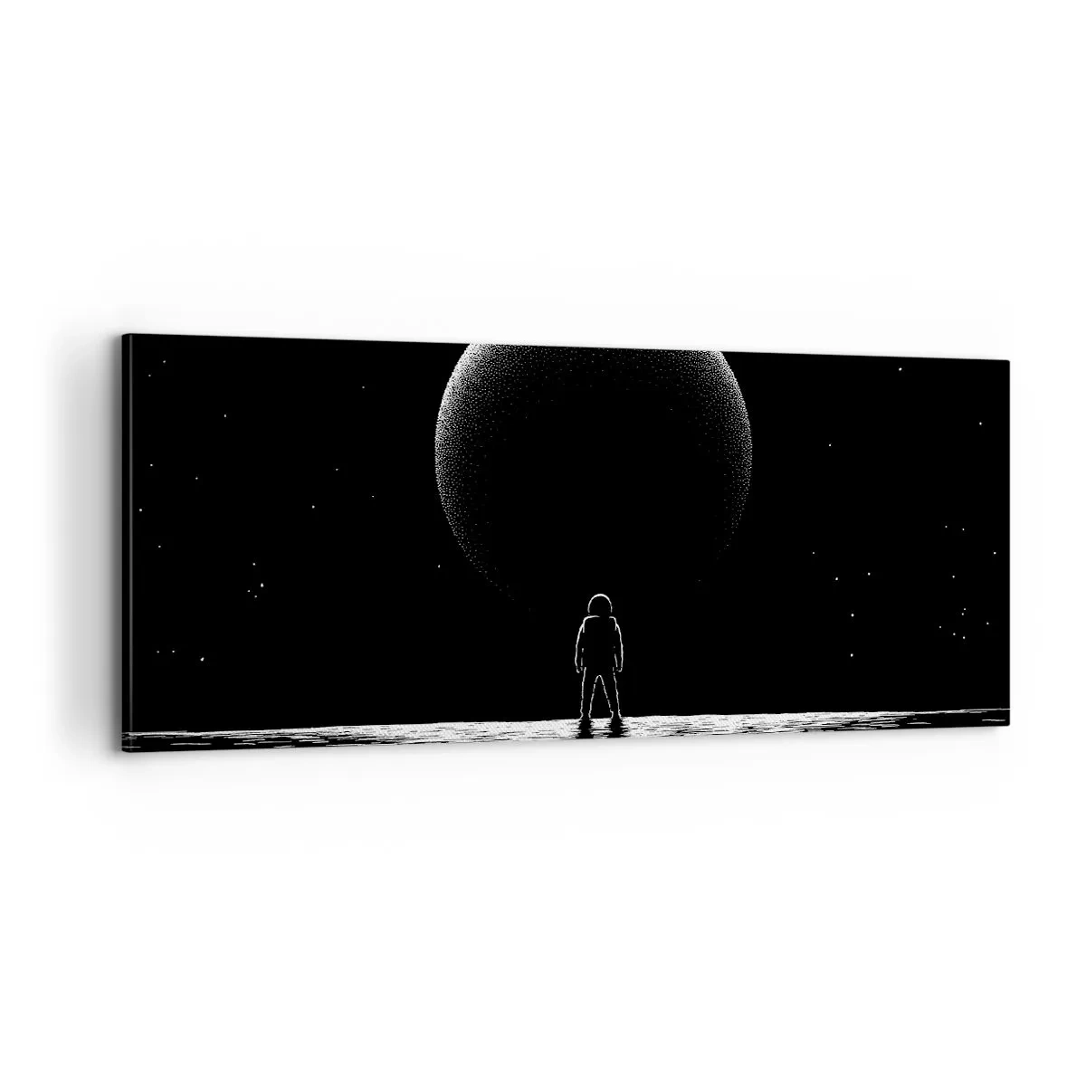 Schilderen op canvas - Oog in oog - 100x40 cm