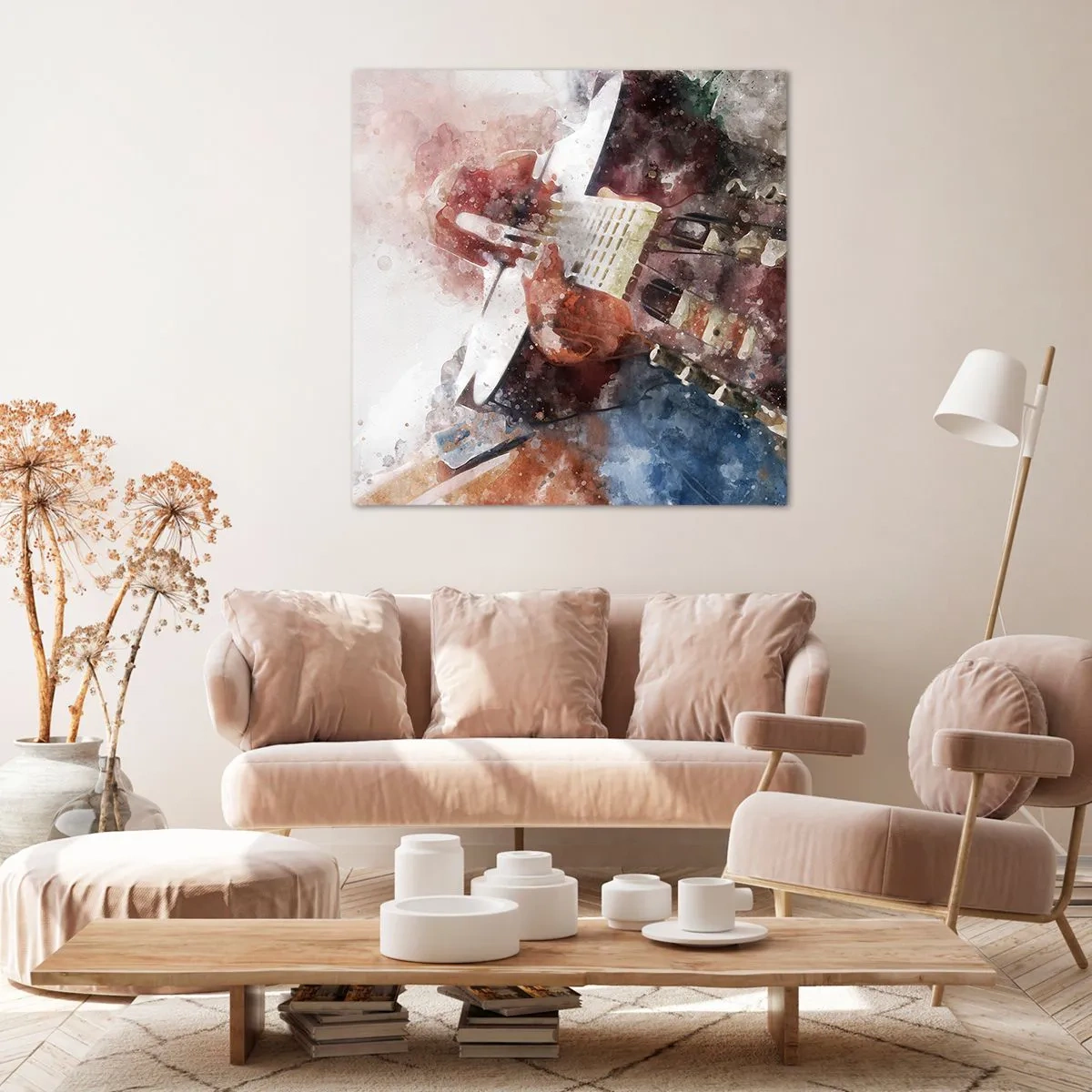 Schilderen op canvas - En wat vind je ervan? - 70x70 cm