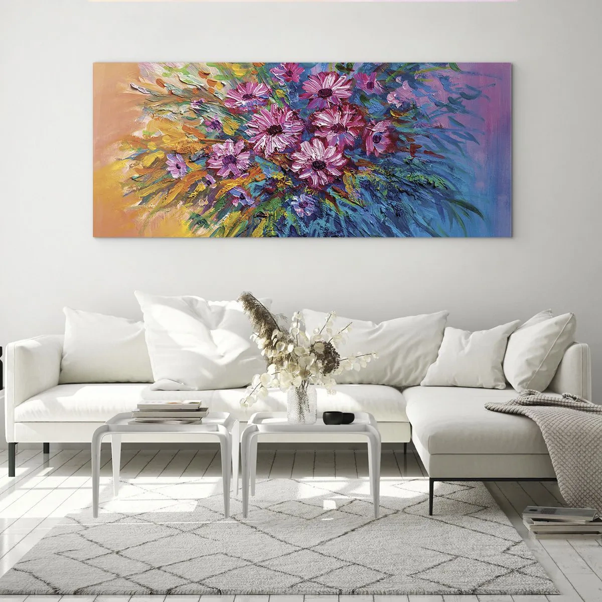 Schilderen op glas - Levensenergie - 120x50 cm