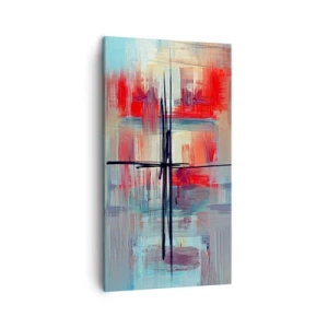 Schilderen op canvas - Een landschap in een onbekende dimensie - 45x80 cm