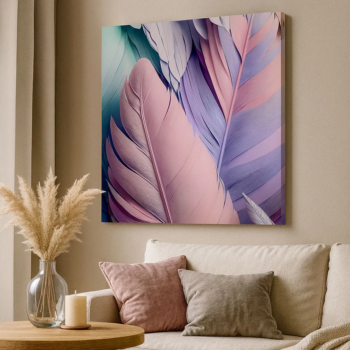 Schilderen op canvas - Vogel chique - 30x30 cm