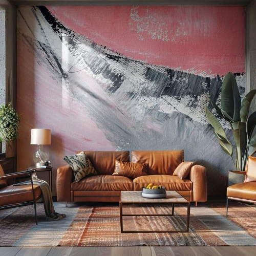 Zelfklevend Fotobehang Deluxe Sticker - Bijpassende compositie - Abstractie, Deel, Pastelkleuren - 300x210 cm