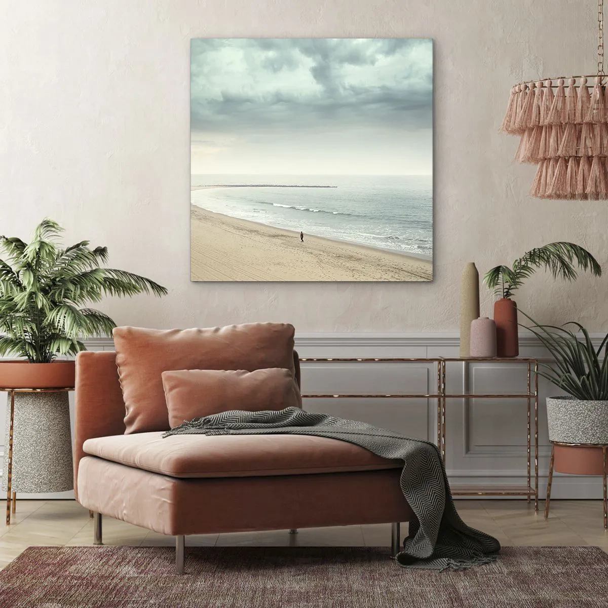 Schilderen op canvas - op zoek naar vrede - 50x50 cm