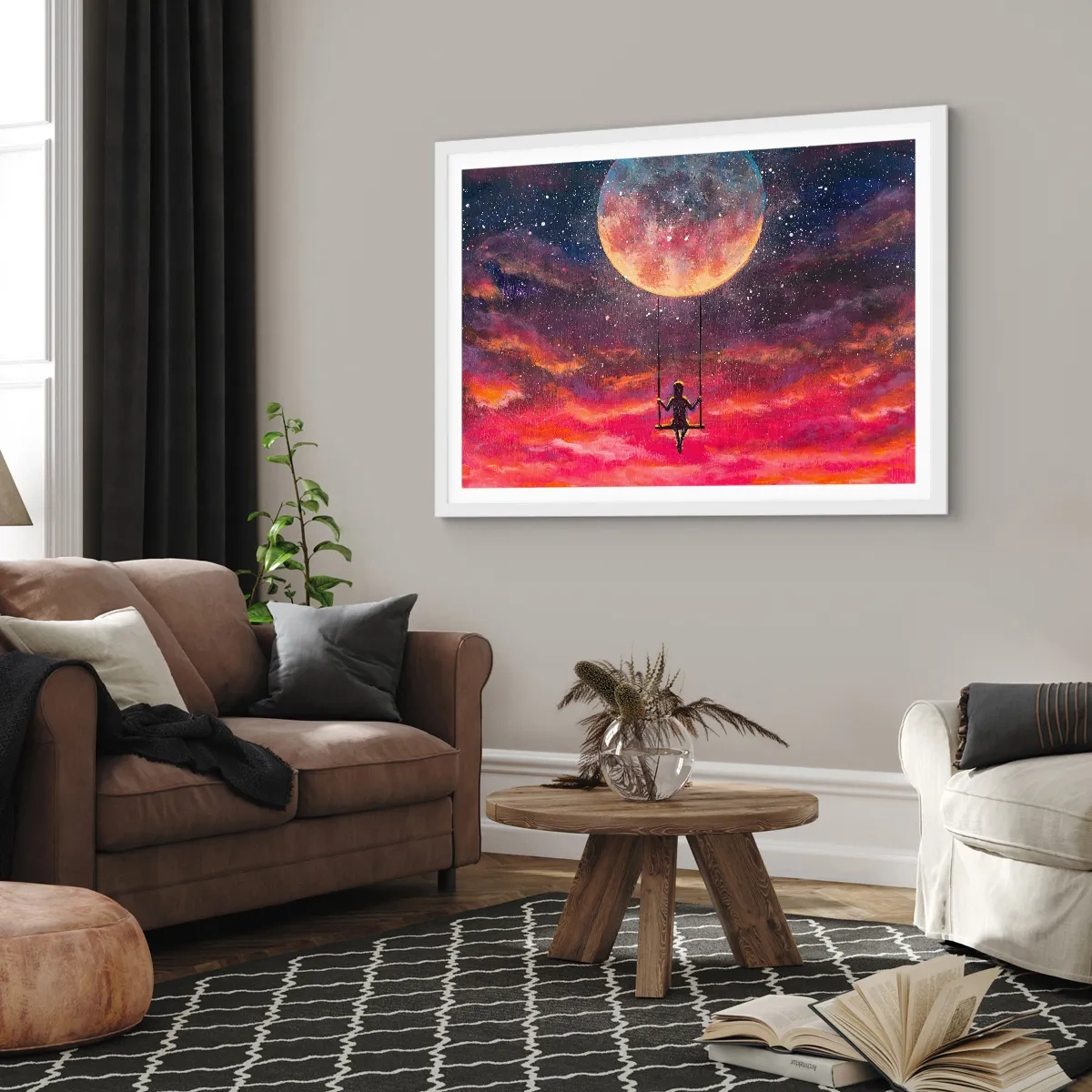 Poster in een witte lijst - Droom - 40x30 cm