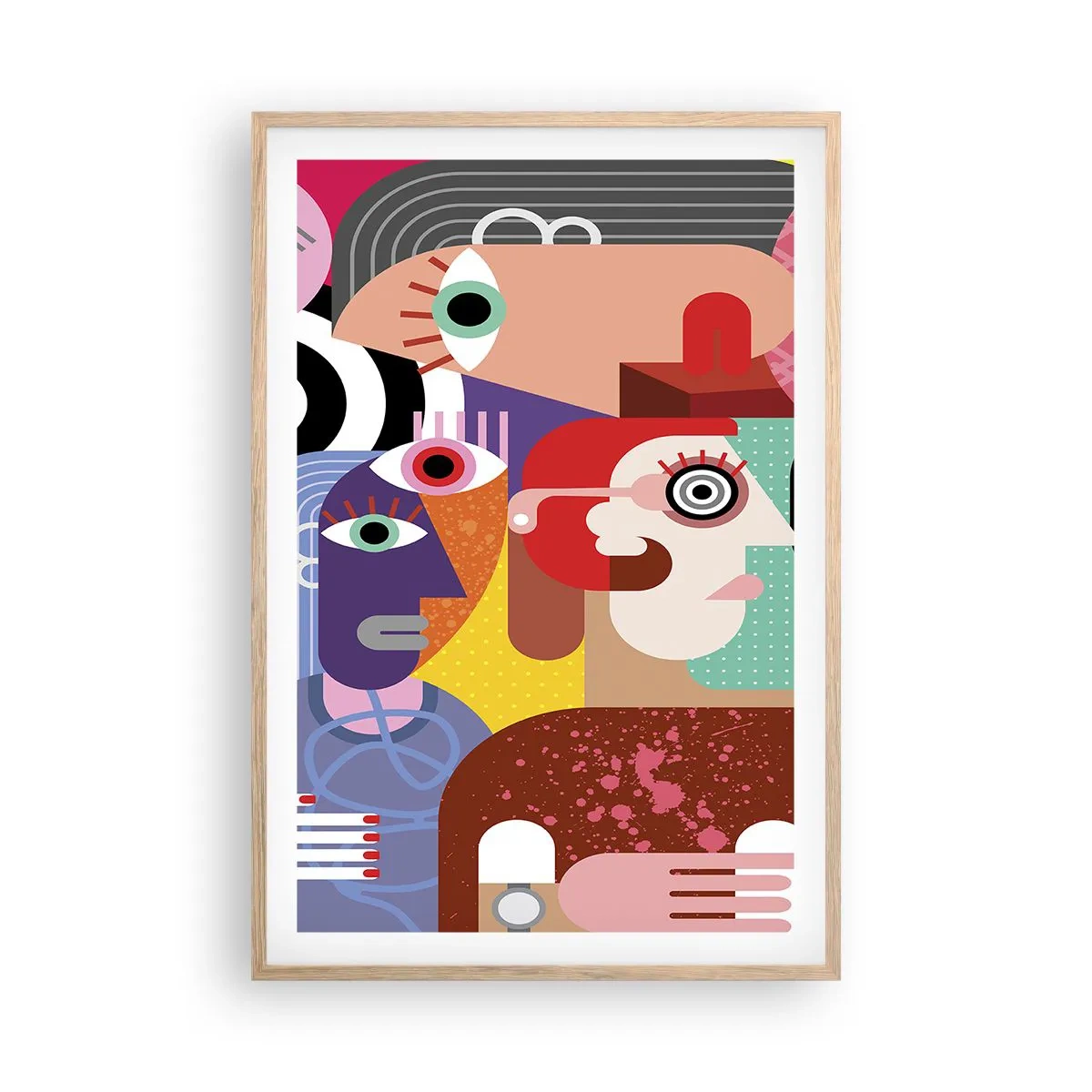 Een poster in een licht eiken lijst - Wij zijn van de heer Picasso - 61x91 cm