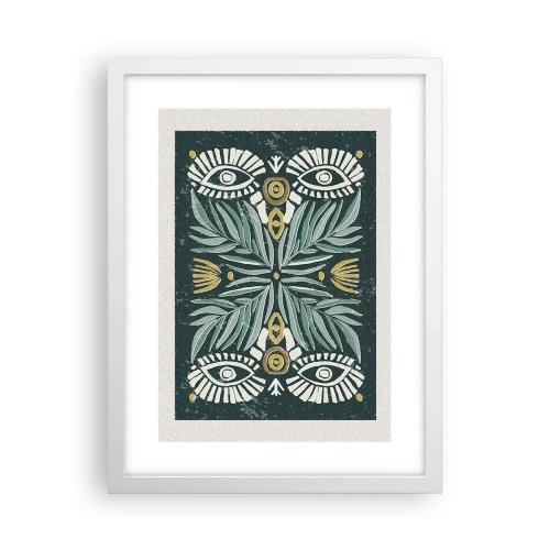 Poster in een witte lijst - Als een volksuitsnede - 30x40 cm