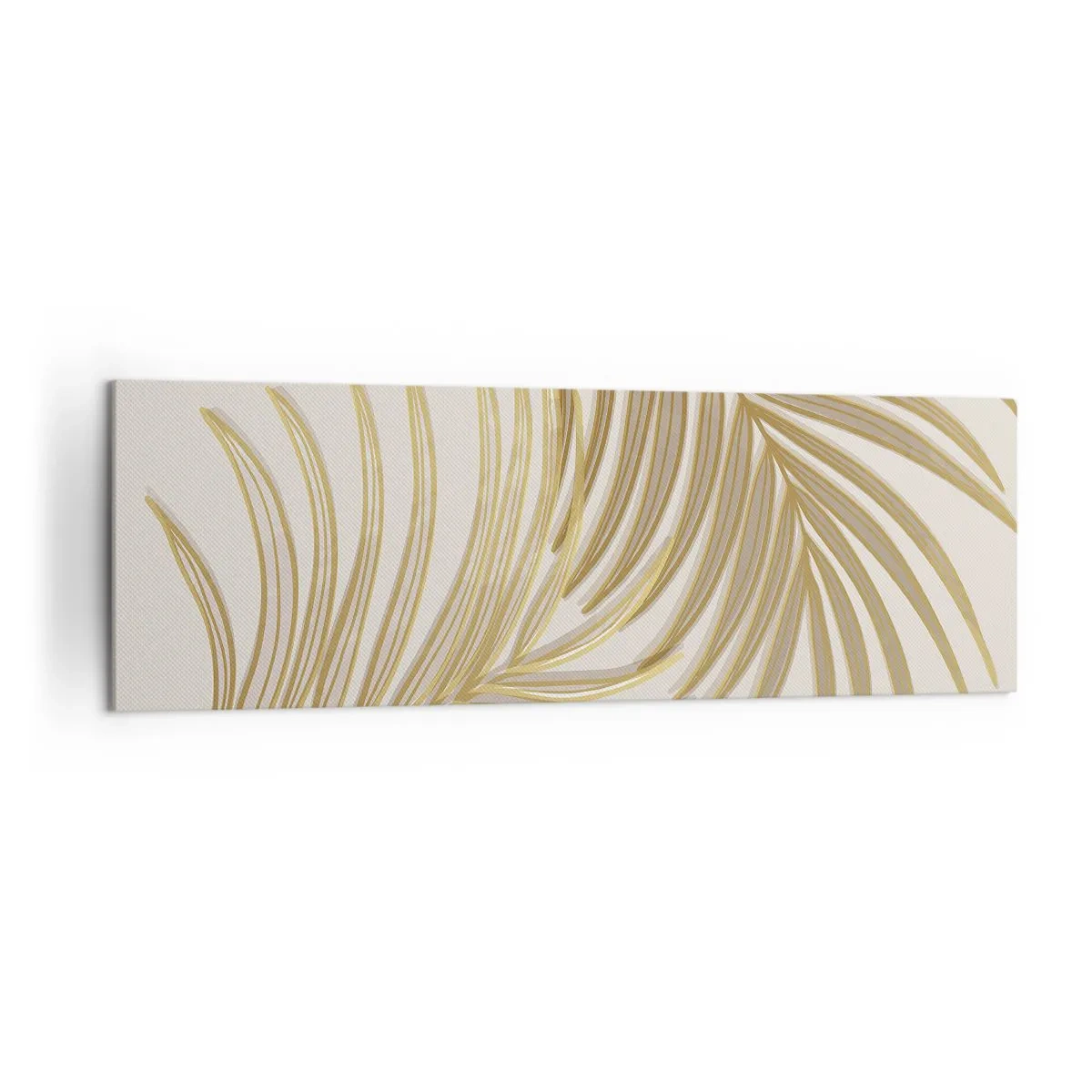 Schilderen op canvas - Gouden Palm! - 160x50 cm