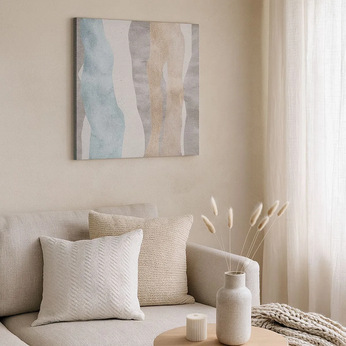 Schilderen op canvas - Een studie van nabijheid - 30x30 cm