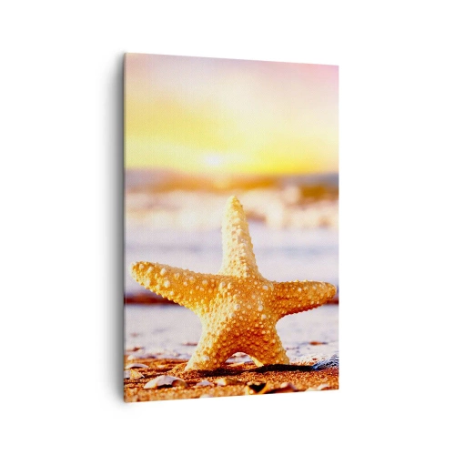 Schilderen op canvas - Een geschenk uit de zee - 70x100 cm