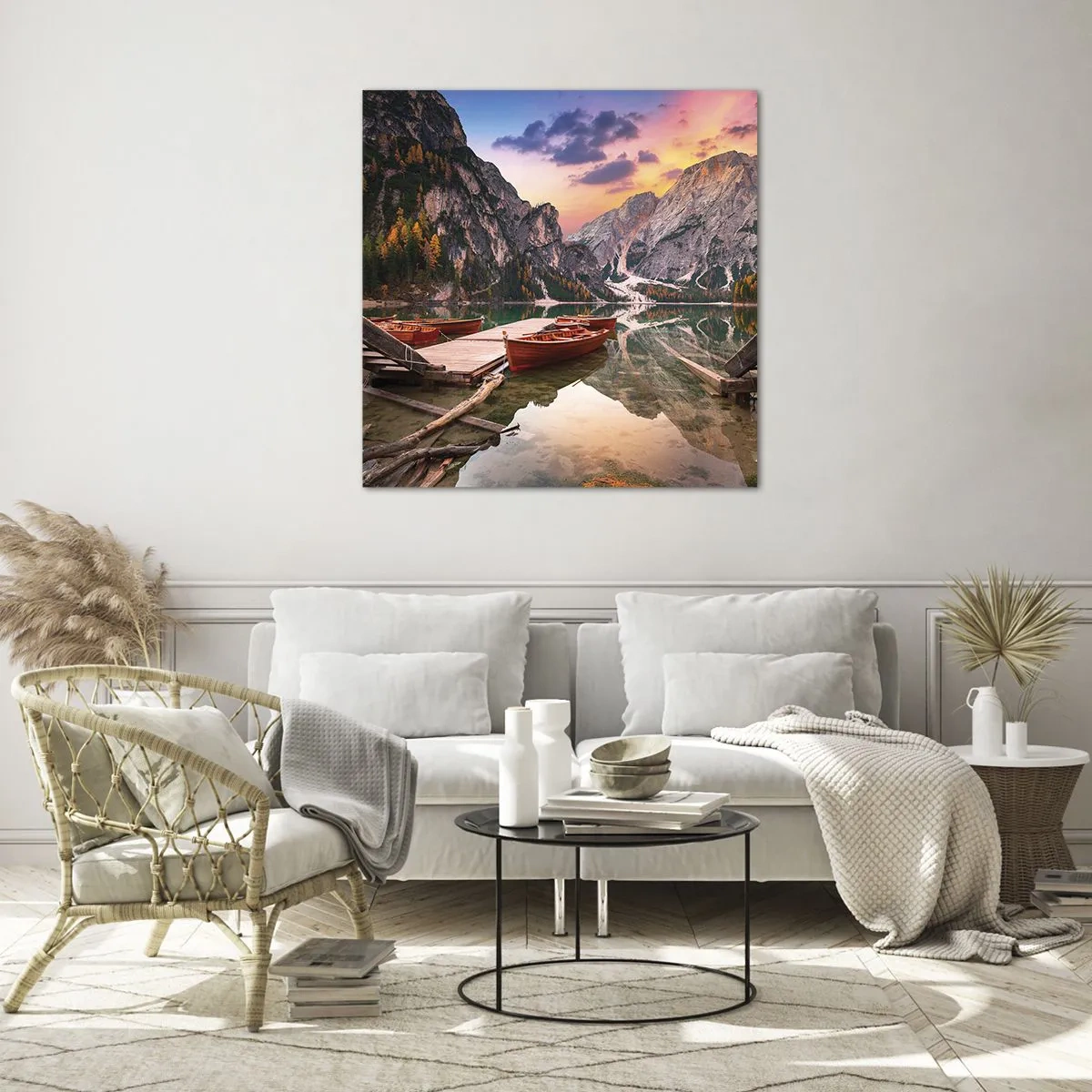 Schilderen op glas - Belofte van de dag - 70x70 cm