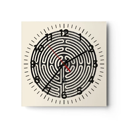 Wandklok - Klok - Mysterieuze orde - 40x40 cm